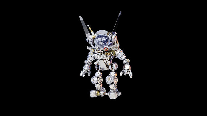 親子で3Dメタルモデルを組み立てる前の年齢と安全確認イメージ