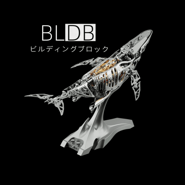 BLDB メカニカル・ザトウクジラの金属外装と完成形