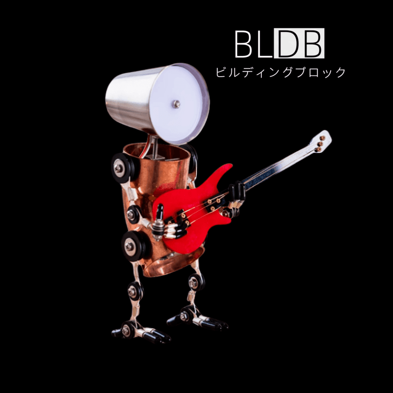 3Dメタルスチームパンク手組みロボット完成モデル装飾 ロボットバンド - ビルディングブロック
