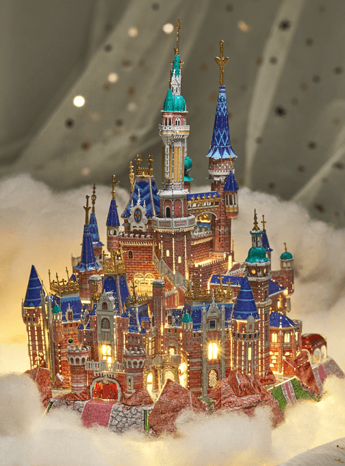 3D 立体金属パズル プリンセスの夢の城 DIY 手工 高難度 組み立て 建築モデル ギフト - ビルディングブロック