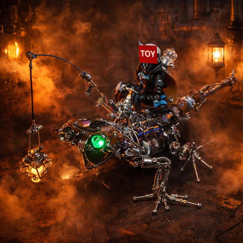 DIY スチームパンク カメレオン メカニカル 3D メタルモデルキット 1000 ピース ハイレベル難易度パズル