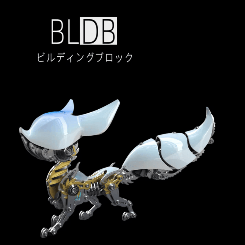 DIY 玲瓏狐 3D 組み立て 機械モデル クリエイティブ おもちゃ セット(339ピース / 白色) - ビルディングブロック