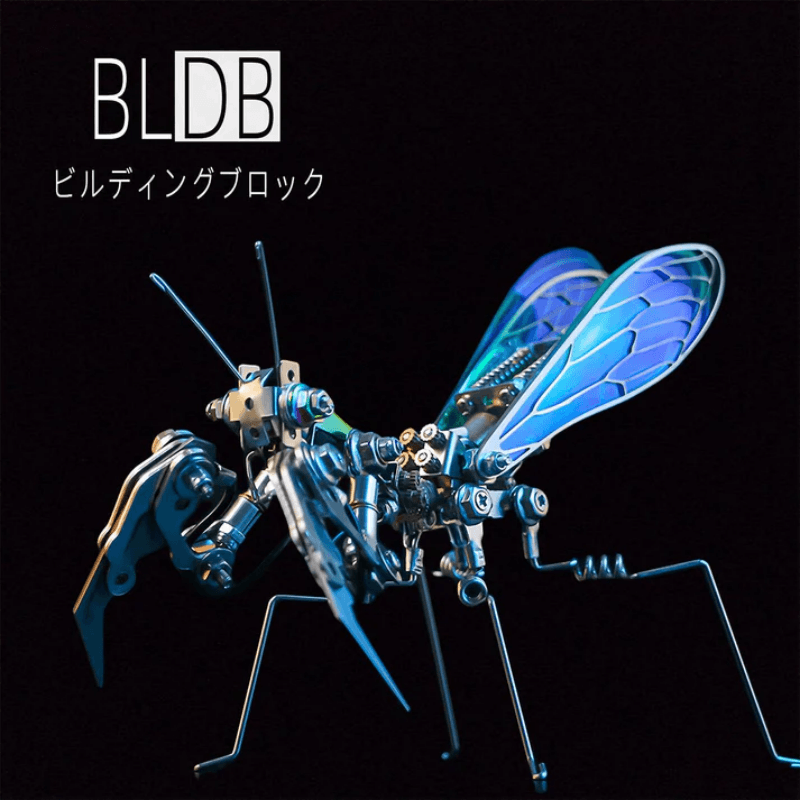 3Dメタルパズル - 大人用昆虫のカマキリ3Dメタルモデルパズルキット