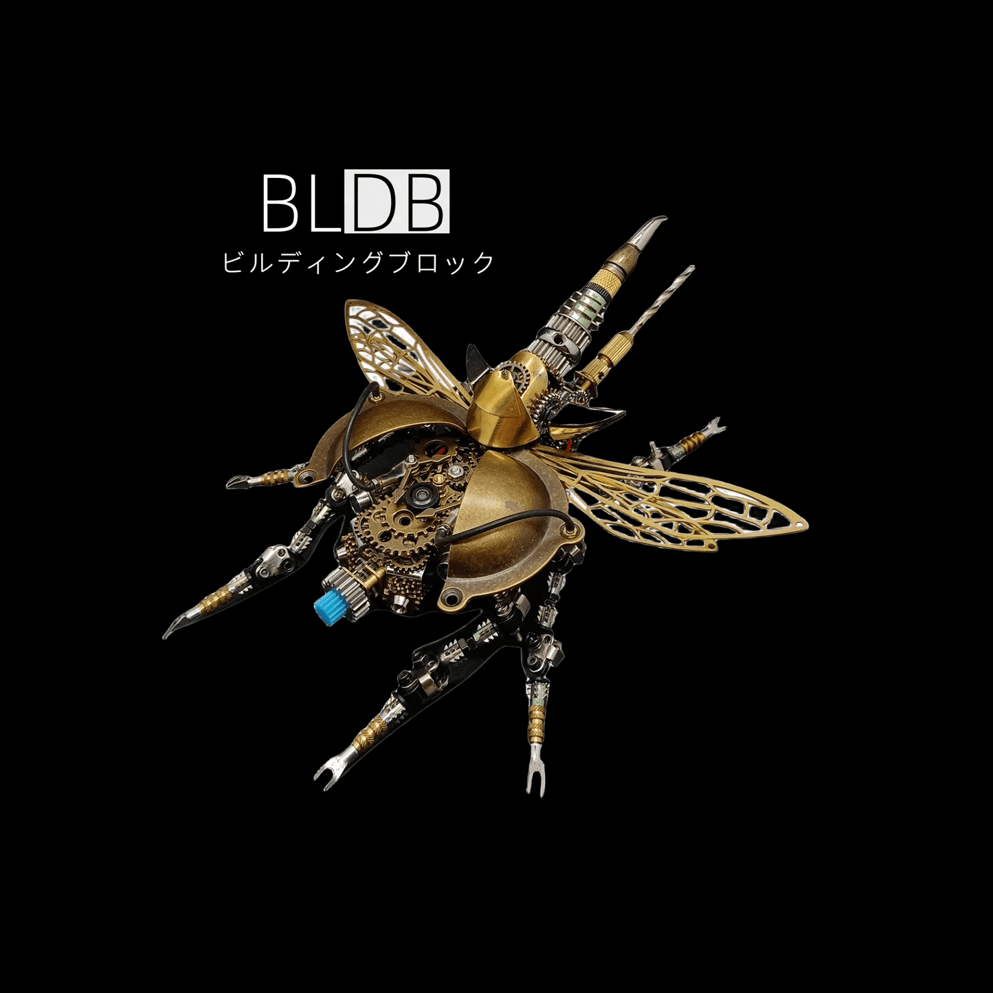 組立 DIY 3 D 金属機械戦争甲虫サウンド コントロール光 - ビルディングブロック