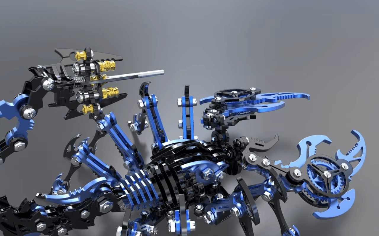 3D メタルパズルキット – 454ピース – 組み立てモデル – 約4時間で組み立て可能 – ギフトや飾り物に最適 - ビルディングブロック