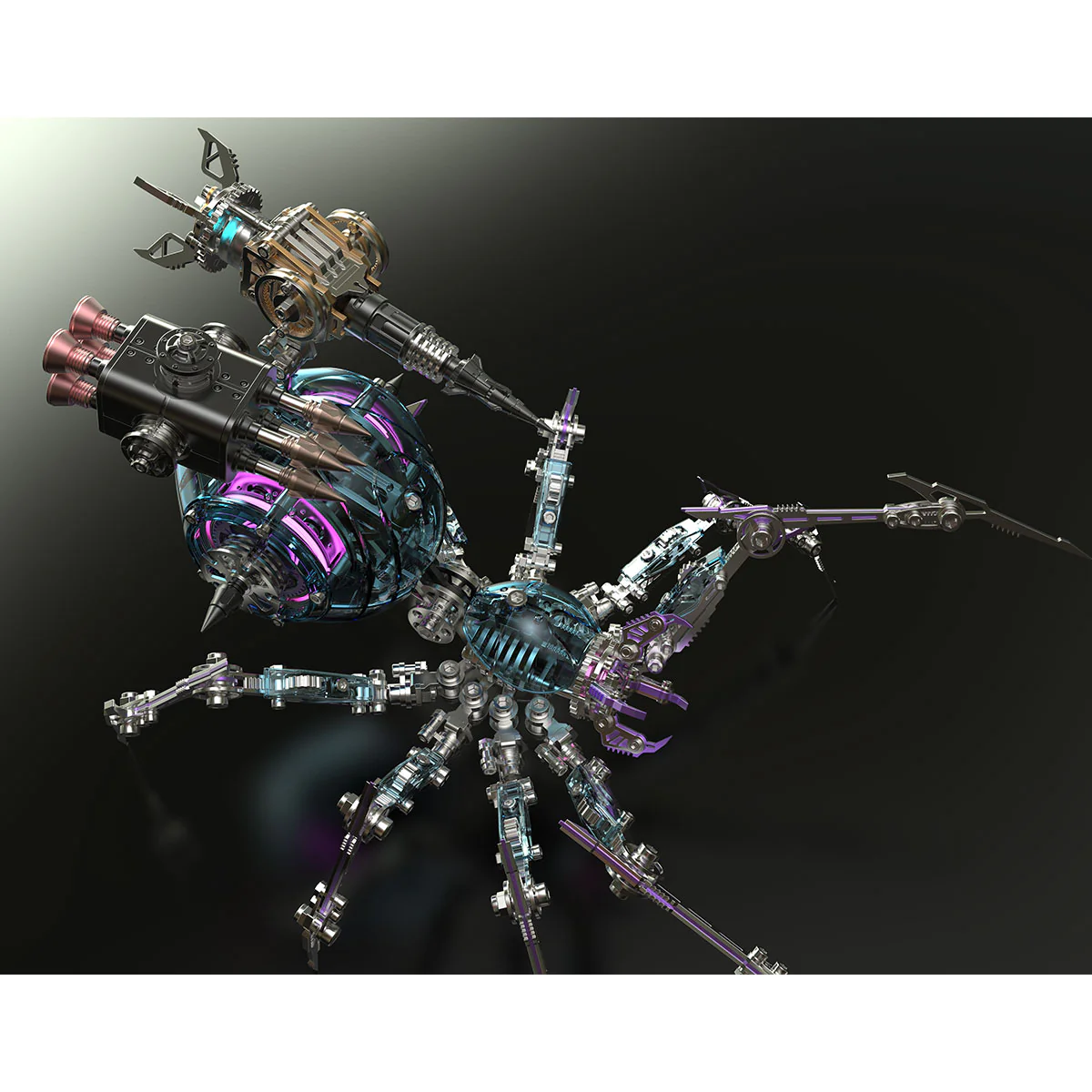 ヴォイドグリーム —ファントムテック・ウォースパイダー、光る武器付きメタルモデルキット