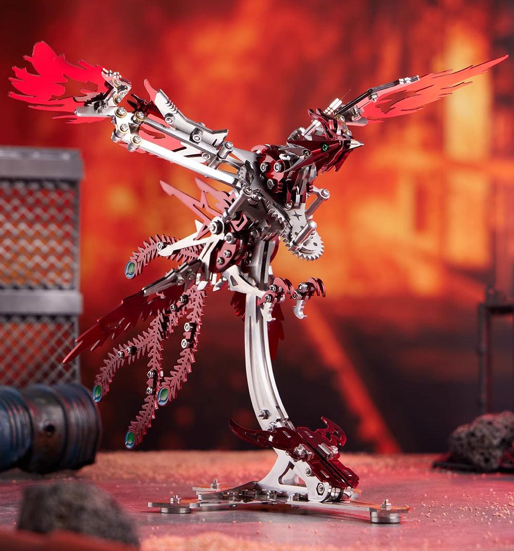 大人のための3D金属パズルモデルキット: DIYのアセンブリ機械フェニックスステンレス鋼の動物の鳥のおもちゃのビルディングブロック男性女性のための誕生日のギフト - ビルディングブロック