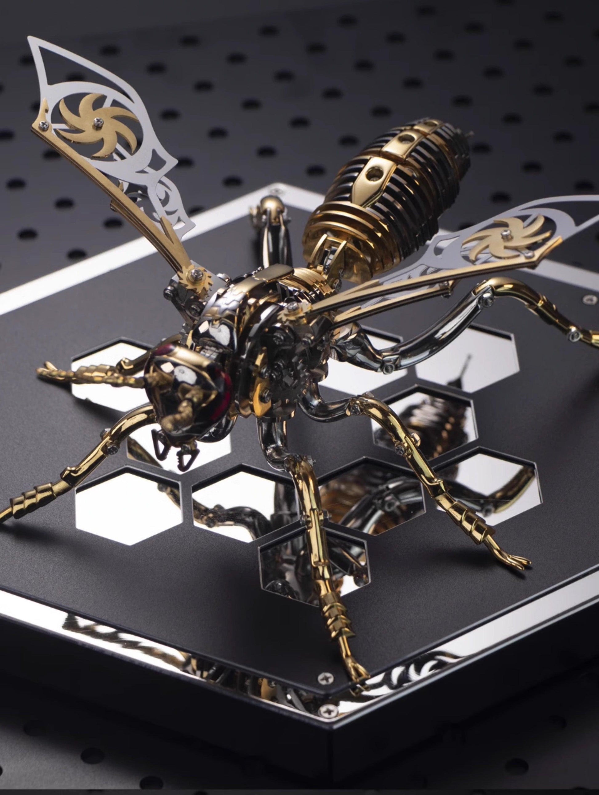 3D三次元マルハナバチ金属機械組み立てモデル毒蜂潮遊びDIYパズル手作りステンレス鋼のおもちゃ - ビルディングブロック