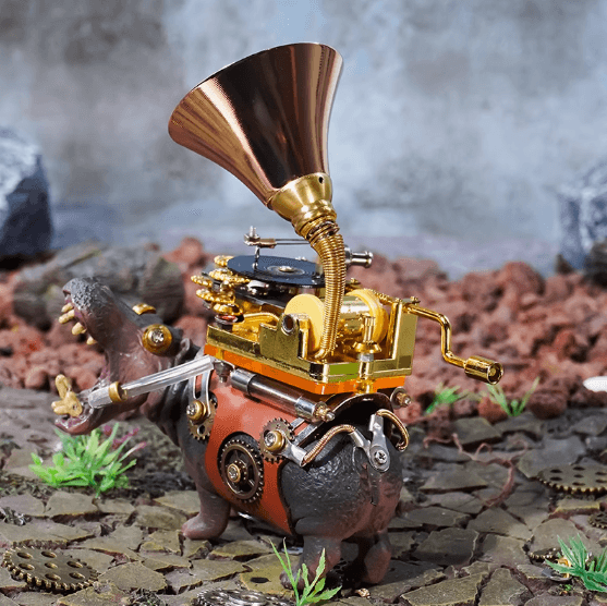 123ピース 3D 組み立て DIY メタル メカニカル カバのミュージシャン パズルモデル