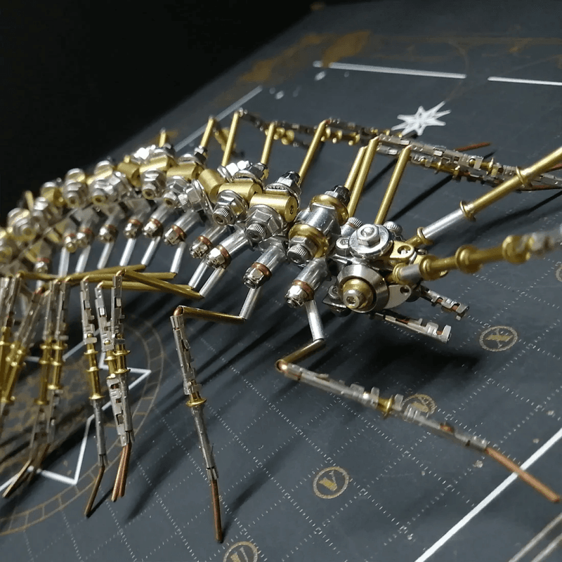 生化機械 スクティゲラ メタルモデル組立キット 昆虫アート - ビルディングブロック
