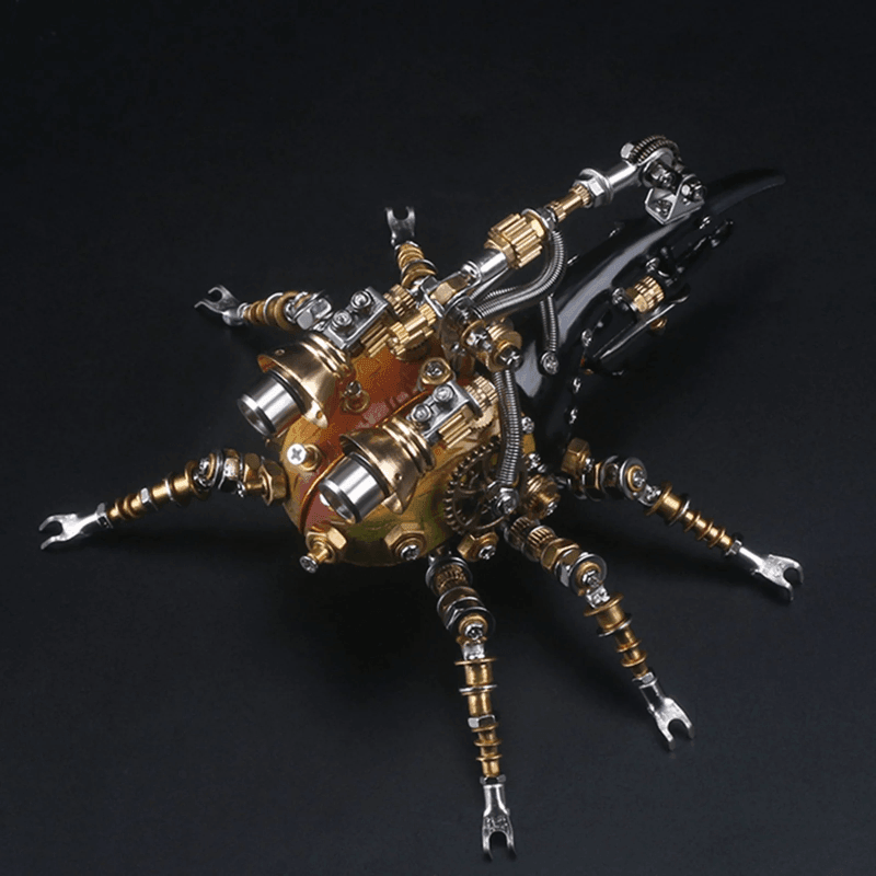 417ピースのメタル3D DIY機械組み立て東洋のヘラクレスオオカブト虫モデルキット - ビルディングブロック