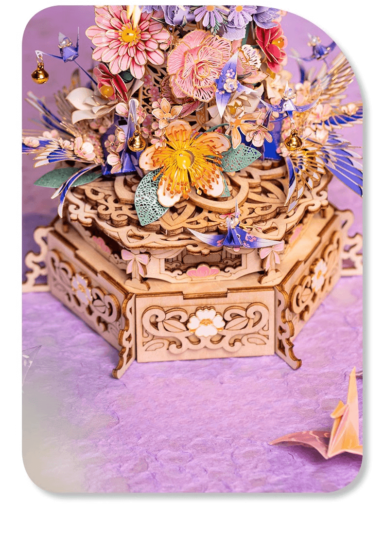 396 PCS+ 3Dメタルモデル 酔花八音盒 組み立てキット - ビルディングブロック