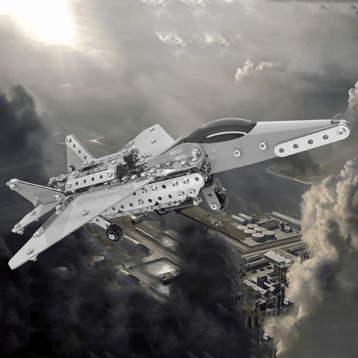 3Dメタルパズル DIYメタル 戦艦・戦闘機・戦車セット 組み立ておもちゃ 陸海空を支配するコンビネーション - 2483ピース - ビルディングブロック