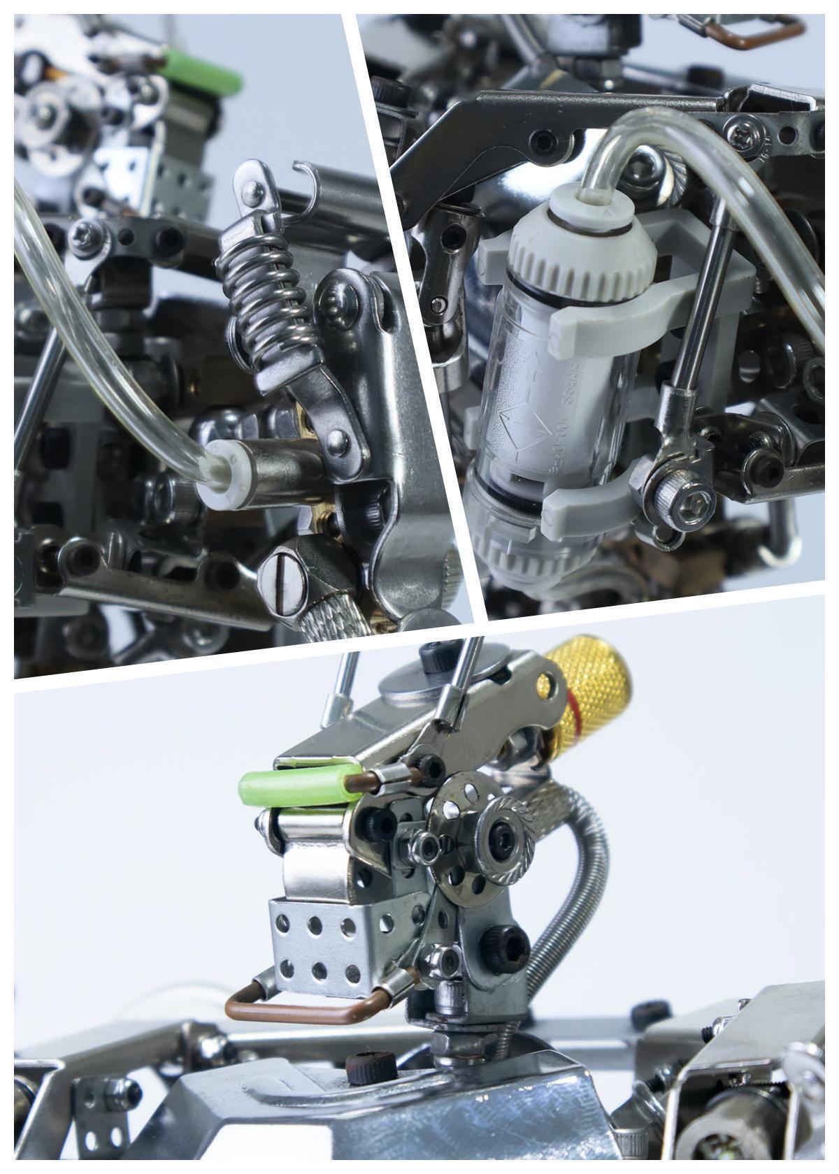 3Dメタルヒューマノイドサービスロボットメカ大型可動アクションフィギュア715PCS - ビルディングブロック