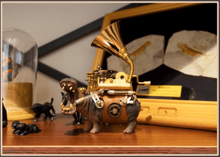 123ピース 3D 組み立て DIY メタル メカニカル カバのミュージシャン パズルモデル