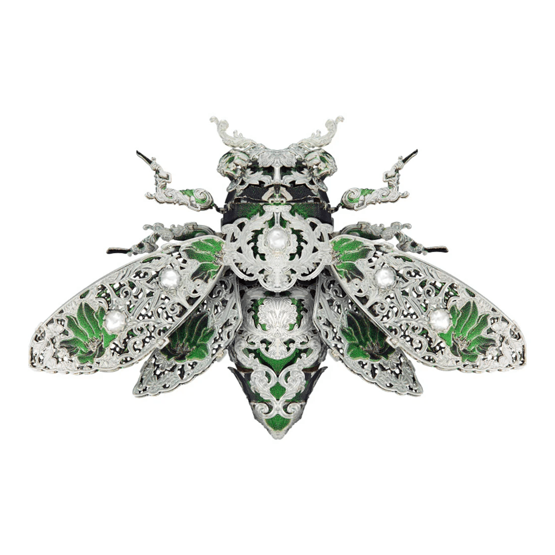 3Dメタル昆虫モデルキット DIY組み立てパズル レーザーカットジグソープレイおもちゃ - ビルディングブロック