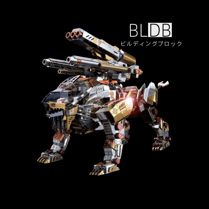 3Dパズル 大人用 メタルモデルキット 機械的な吠えするライオンメタルアースモデルキット 挑戦的なDIY頭の体操ジグソーパズルアートクラフト 男性用 - ビルディングブロック
