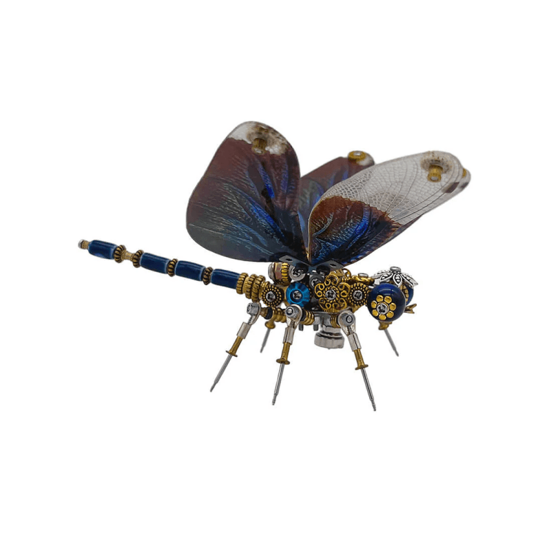 機械パンクメタリックトンボ 3D DIY 昆虫モデル メタル組み立ておもちゃ 200個 - ビルディングブロック