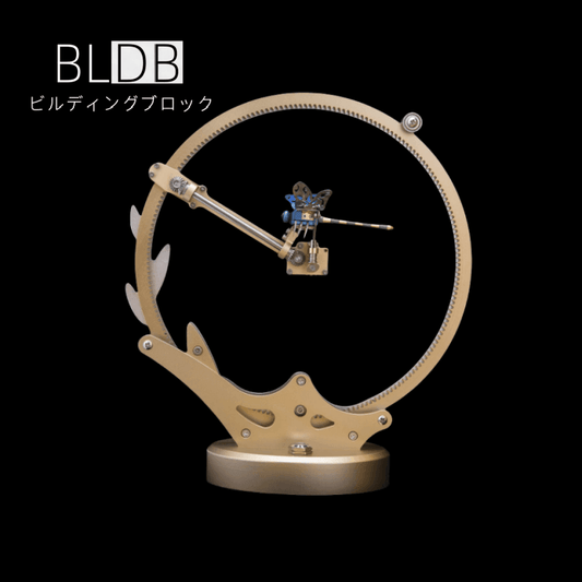 ブルードラゴンフライ キネティックアート 3Dメタルモデルキット 100ピース - ビルディングブロック