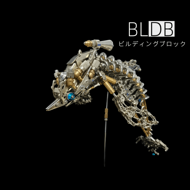 DIY 3Dメタルメカニカルドルフィンモデルビルディングキット(大人向け) - ビルディングブロック