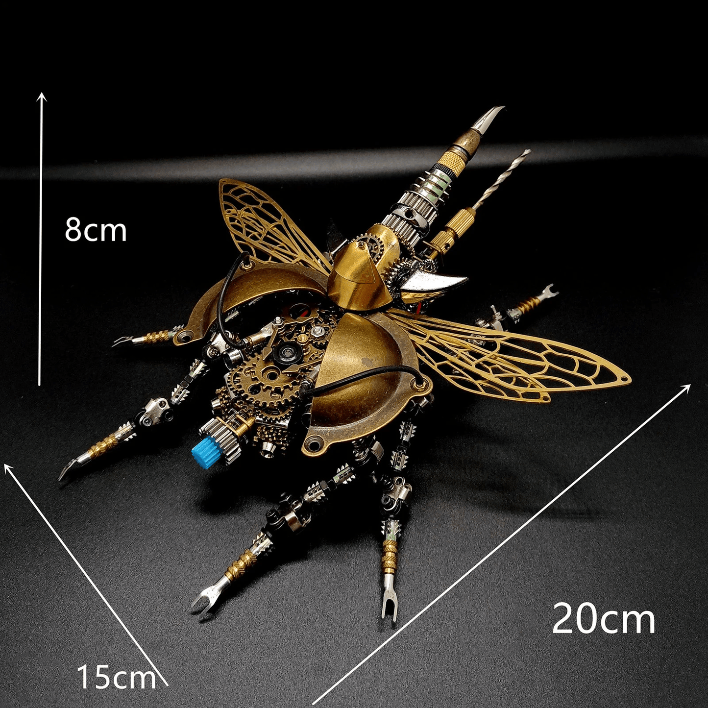 組立 DIY 3 D 金属機械戦争甲虫サウンド コントロール光 - ビルディングブロック