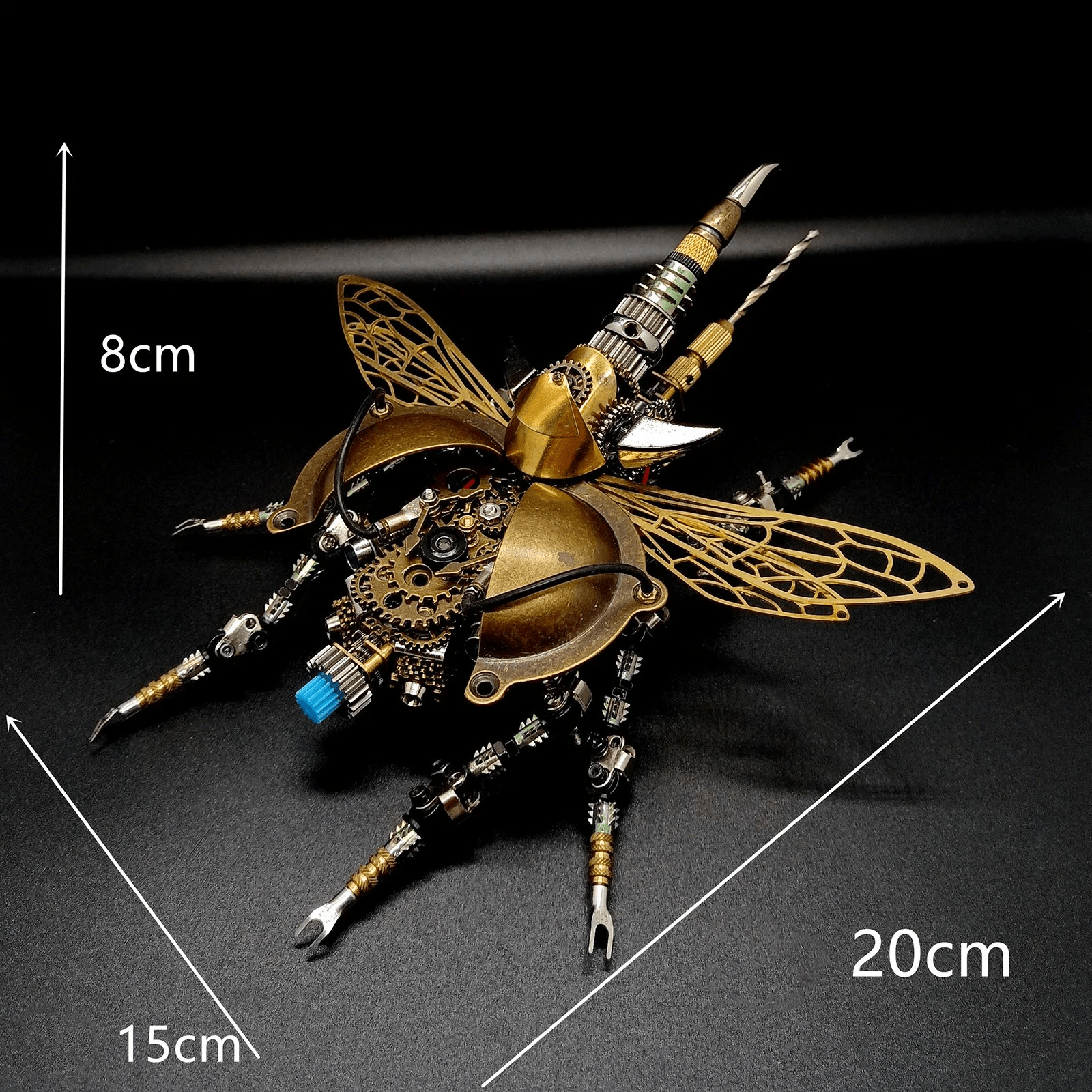 組立 DIY 3 D 金属機械戦争甲虫サウンド コントロール光 - ビルディングブロック