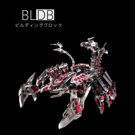 赤い悪魔のさそりの金属のジグソーパズルのジグソー3DのおもちゃDIYの困惑は大人の男の子の女の子のギフトを模倣する - ビルディングブロック