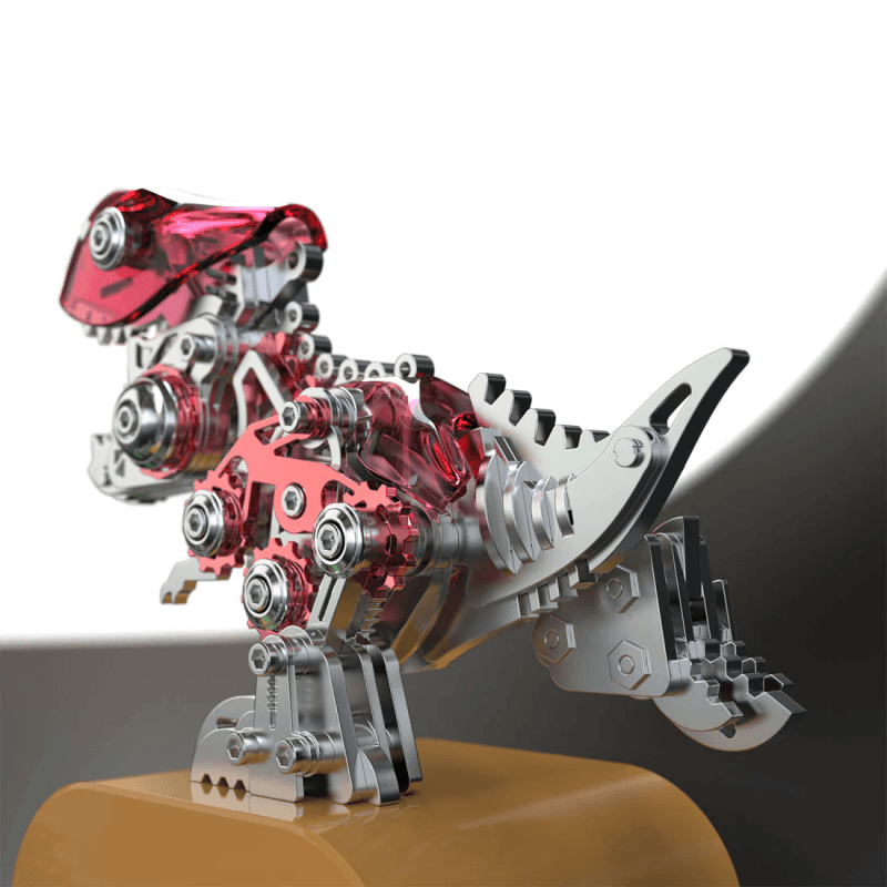 ティラノサウルス恐竜の3D金属パズルDIY子供用組み立てキット - ビルディングブロック