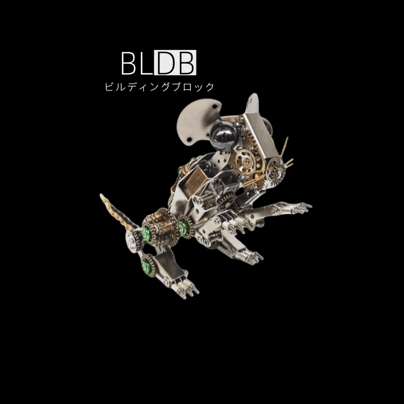 525PCSの蒸気パンク3D金属機械ネズミモデル組み立てキット - ビルディングブロック