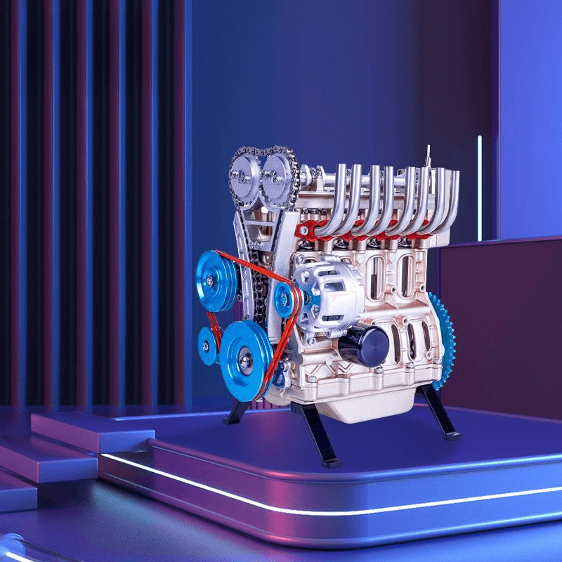 ティーチング3Dアセンブリアダルト300以上のピースカーエンジンモデルトイミニ直列4気筒エンジン教育