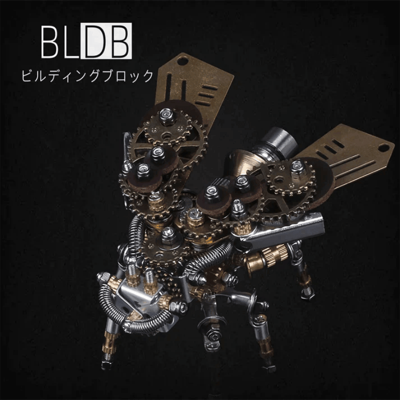 265個の成人向け金属メカホタル昆虫3D DIY組み立てモデルキット - ビルディングブロック