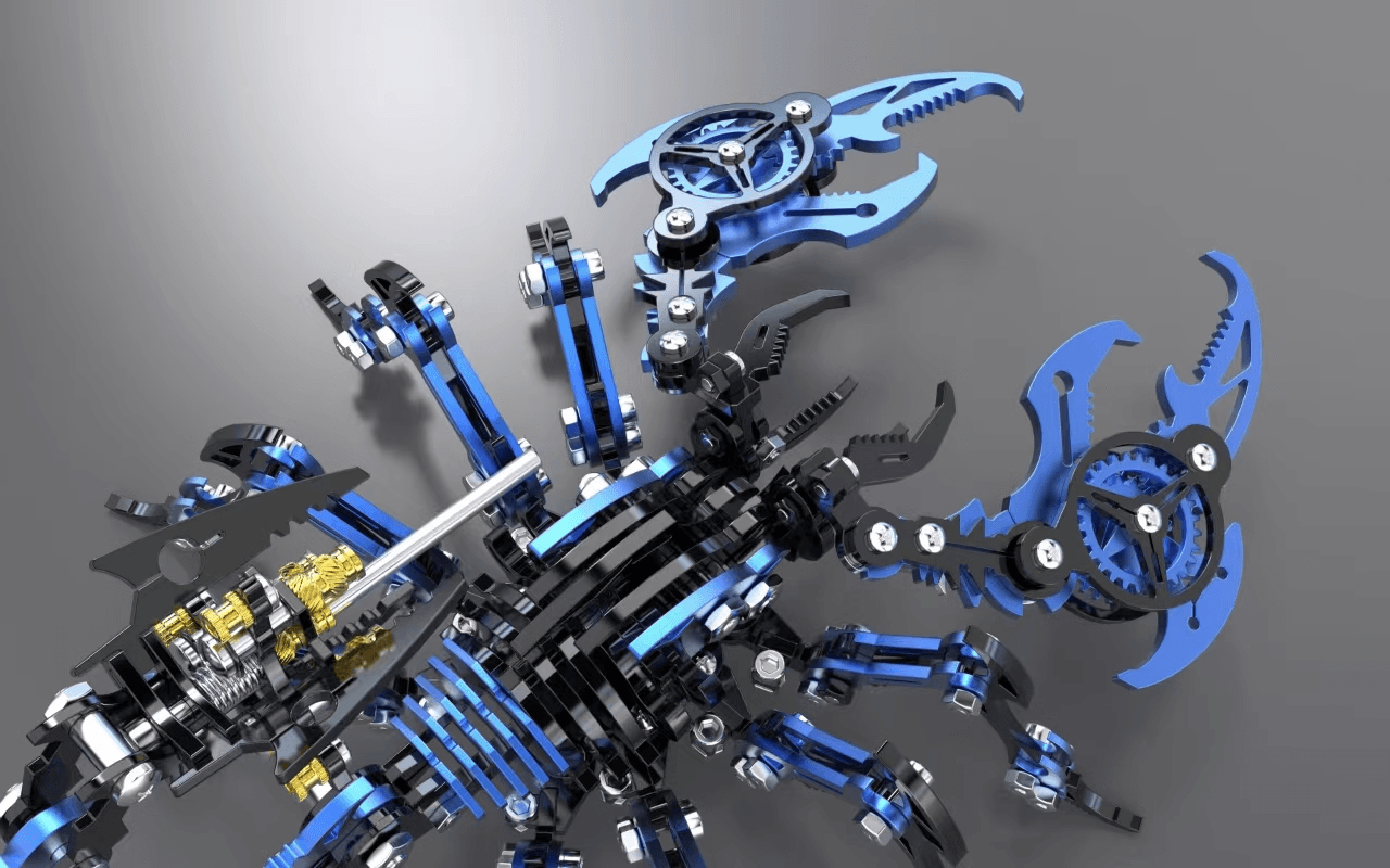 3D メタルパズルキット – 454ピース – 組み立てモデル – 約4時間で組み立て可能 – ギフトや飾り物に最適 - ビルディングブロック