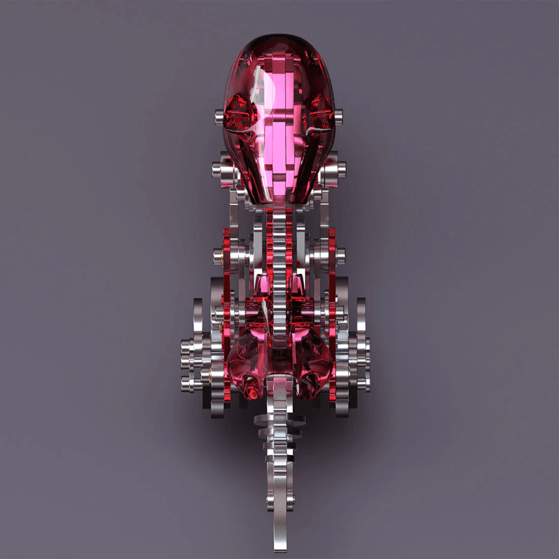 ティラノサウルス恐竜の3D金属パズルDIY子供用組み立てキット - ビルディングブロック