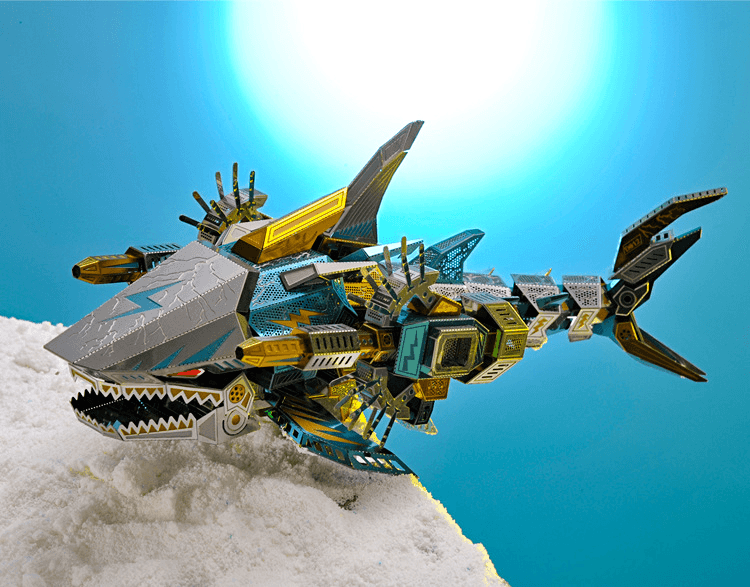 大人向けの123ピース深海のトラサメメカニカルモデルキット - ビルディングブロック