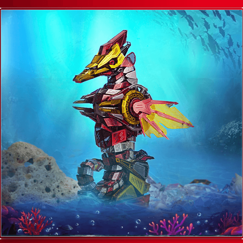 海馬侠 3D メタルパズルモデル、DIY教育玩具、組み立て、機械模型 - ビルディングブロック