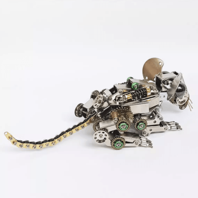 525PCSの蒸気パンク3D金属機械ネズミモデル組み立てキット - ビルディングブロック