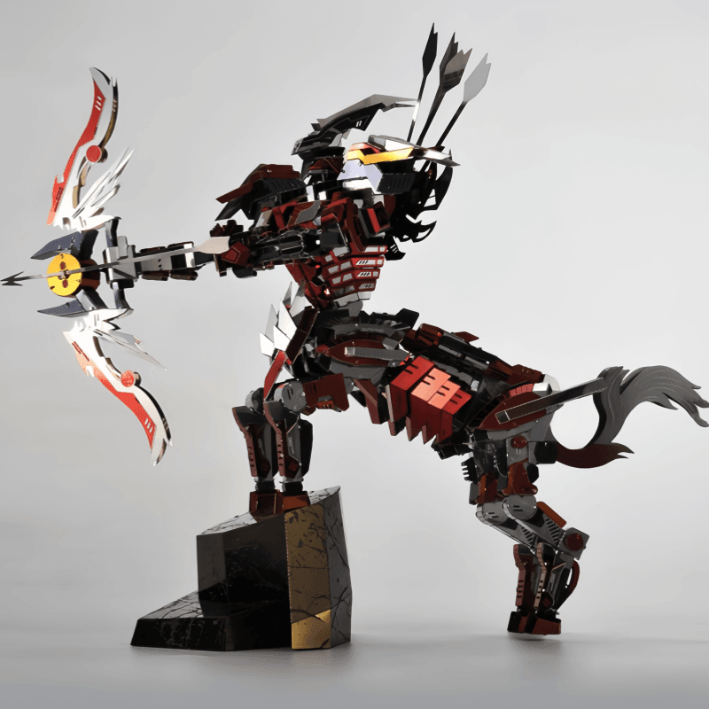 3Dメタルパズル、挑戦的なメタルモデルセット、半人半馬の騎士戦士、DIYレーザーカットパズルパズル、知育玩具、青少年装飾工芸玩具 - ケンタウロスアーチャー - ビルディングブロック