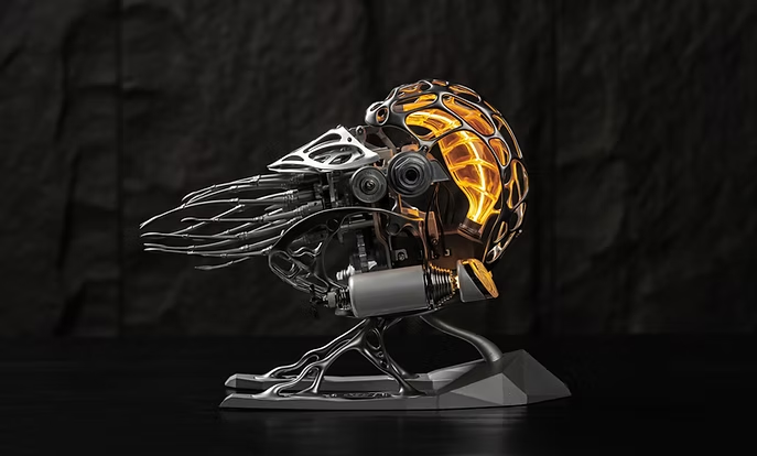 自作可能な動くナウティラスキット キネティックメカニカル機構搭載 ハイエンド3DメタルDIY彫刻(LEDライト付き)【予約受付中】