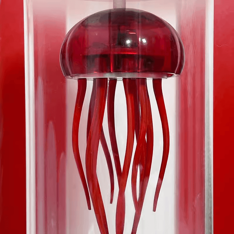 機械的リズム レッドカプセル クラゲ キネティック メタルモデル ガラスカバー付き - ビルディングブロック