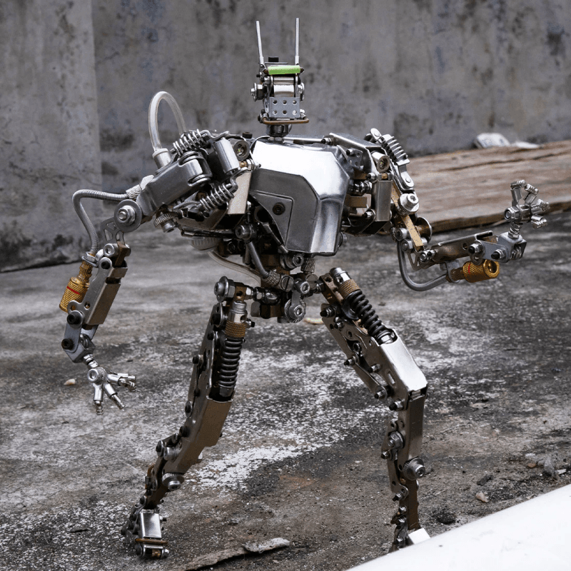 3Dメタルヒューマノイドサービスロボットメカ大型可動アクションフィギュア715PCS - ビルディングブロック