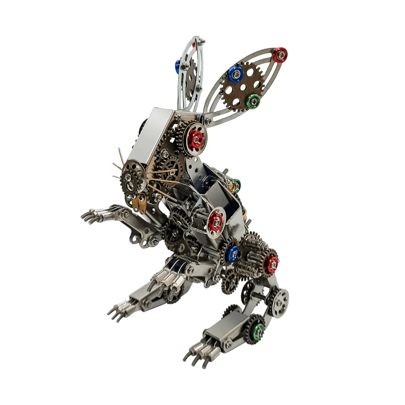 スチームパンクメタルイースターバニーモデルDIYキット - ビルディングブロック