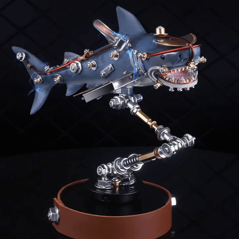 217ピース 3D 組み立て DIY メタル メカニカル シャーク バリアント ビースト パズルモデル - ビルディングブロック