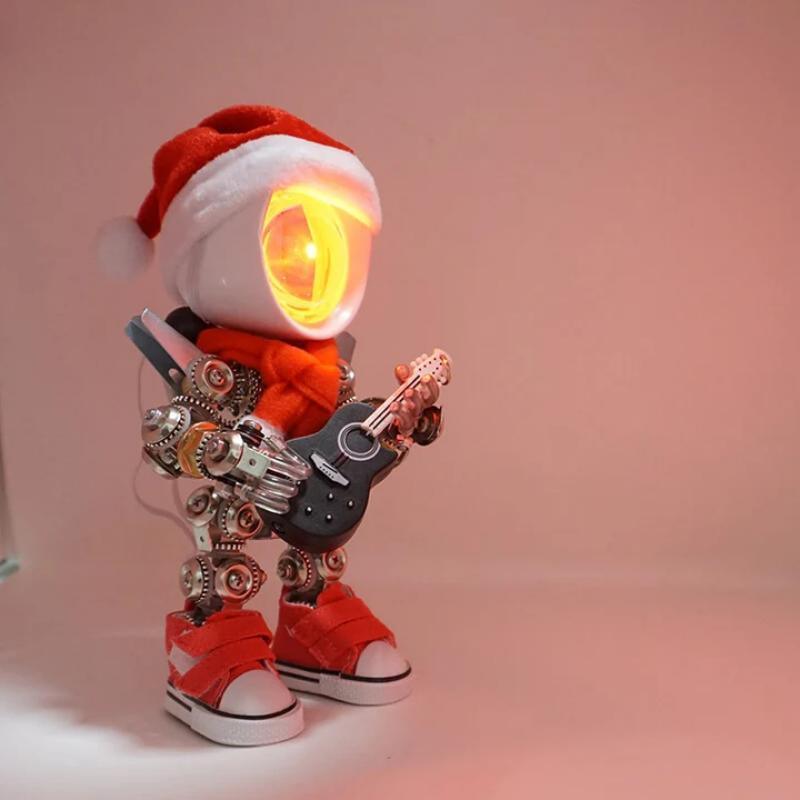 クリスマス用の自作メカニカルサンタの金属パズルモデルキット - ビルディングブロック