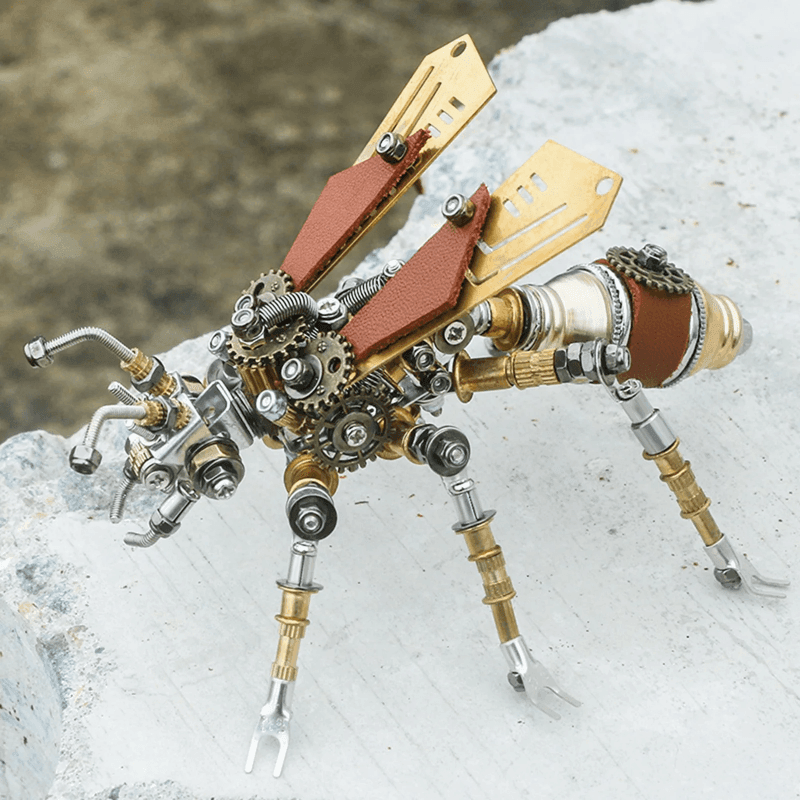 金属メカアリ3D DIY機械組み立てモデルキット - ビルディングブロック