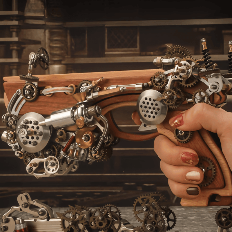 アルキメデス蒸気クロスボウ3D立体金属パズルDIY玩具ギフト - ビルディングブロック