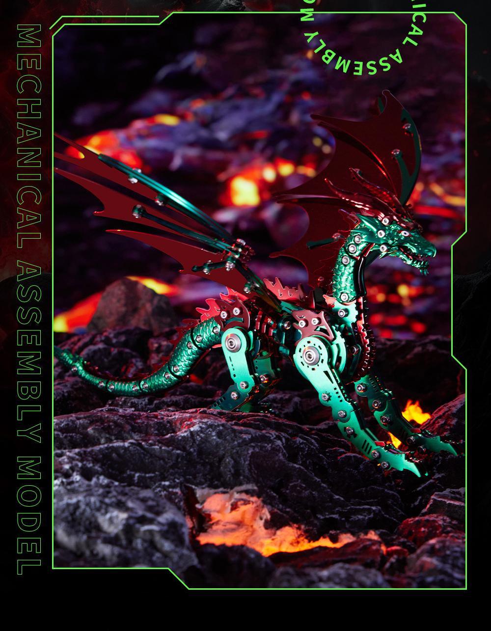 金属3D立体機械ドラゴンモデル創意置物ギフト精密デザイン専用ギフト-BLDB(ビルディングブロック) - ビルディングブロック