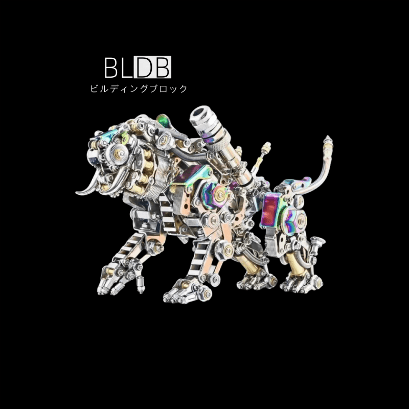 フォーチュンタイガー700PCS+ 3D メタル組立モデル 動物シリーズ - ビルディングブロック