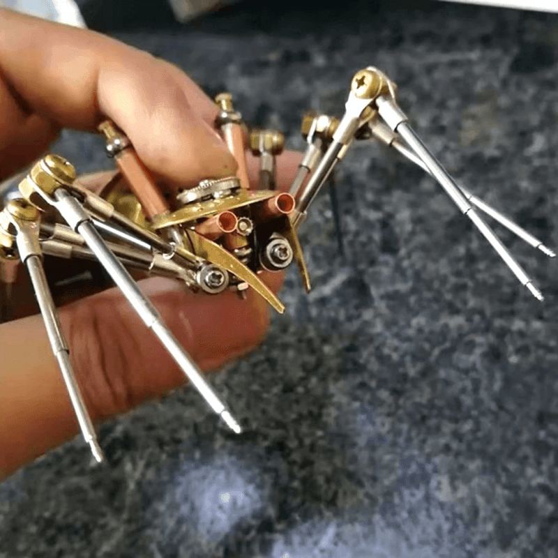 3Dメタルメカゴールデンスパイダー組み立てキット - ビルディングブロック