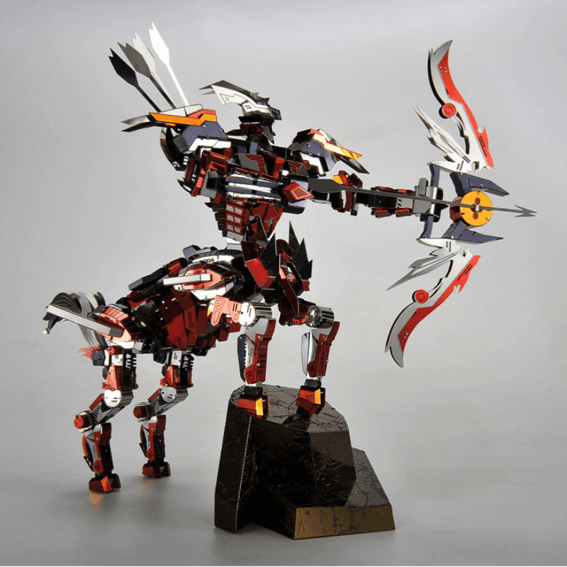 3Dメタルパズル、挑戦的なメタルモデルセット、半人半馬の騎士戦士、DIYレーザーカットパズルパズル、知育玩具、青少年装飾工芸玩具 - ケンタウロスアーチャー - ビルディングブロック
