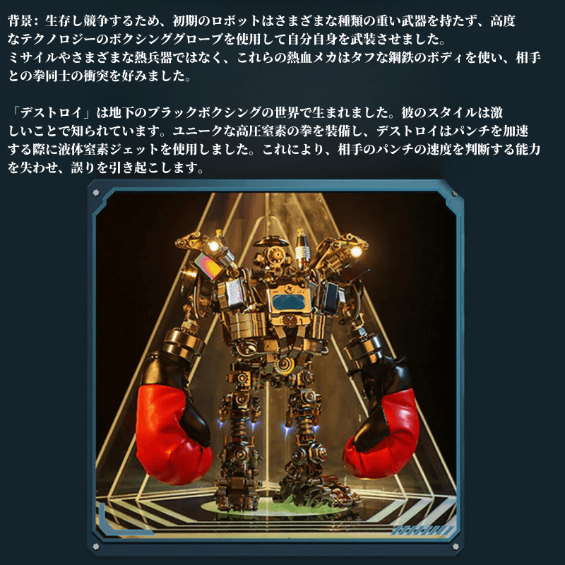 ボクサーメック DIY メタル組み立てキット 880ピース+- デストロイヤー - ビルディングブロック
